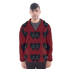 Cupcake Blood Red Black Hooded Wind Breaker (men)