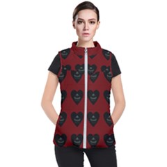 Cupcake Blood Red Black Women s Puffer Vest