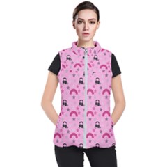 Music Stars Rose Pink Women s Puffer Vest