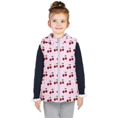 Pink Cherries Kid s Puffer Vest by snowwhitegirl