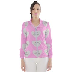 Cupcake Pink Grey Wind Breaker (women)