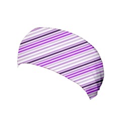 Purple Diagonal Lines Yoga Headband by snowwhitegirl