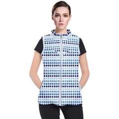 Blue Dots Women s Puffer Vest