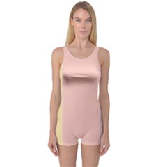 Ice Cream Lines One Piece Boyleg Swimsuit