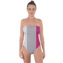 Laura Lines Tie Back One Piece Swimsuit View1