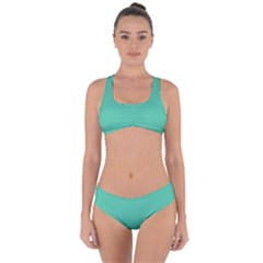 Seafoamy Green Criss Cross Bikini Set