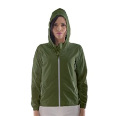 Earth Green Hooded Wind Breaker (women)