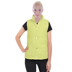 Avocado Women s Button Up Puffer Vest by snowwhitegirl