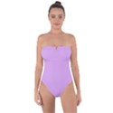 Purple Whim Tie Back One Piece Swimsuit View1