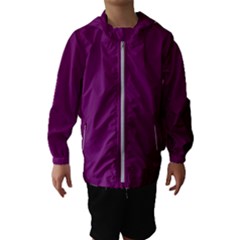Magenta Ish Purple Hooded Wind Breaker (kids)