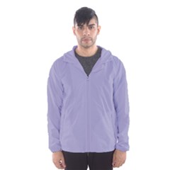 Grey Violet Hooded Wind Breaker (men)