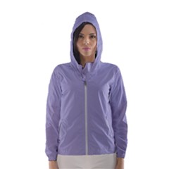 Grey Violet Hooded Wind Breaker (women)