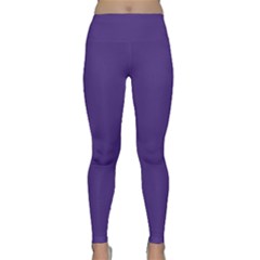 Dark Grape Purple Classic Yoga Leggings