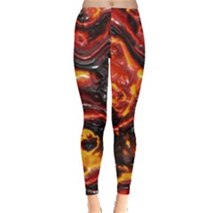 Lava Active Volcano Nature Leggings  by Alisyart