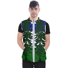 Flag Of Cascadia Men s Puffer Vest by abbeyz71