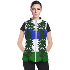 Flag Of Cascadia Women s Puffer Vest by abbeyz71