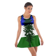 Flag Of Cascadia Cotton Racerback Dress by abbeyz71