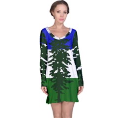 Flag Of Cascadia Long Sleeve Nightdress by abbeyz71