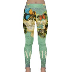 Embrace Shabby Chic Collage Classic Yoga Leggings by NouveauDesign