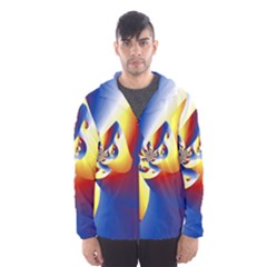 Mandelbrot Math Fractal Pattern Hooded Wind Breaker (men) by Nexatart