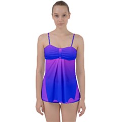 Abstract Bright Color Babydoll Tankini Set by Nexatart