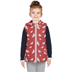 Paper Cranes Pattern Kid s Puffer Vest by Valentinaart