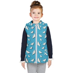 Paper Cranes Pattern Kid s Puffer Vest by Valentinaart