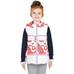 Year Of The Dog - Chinese New Year Kid s Puffer Vest by Valentinaart