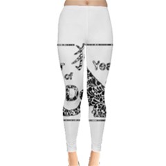 Year Of The Dog - Chinese New Year Leggings  by Valentinaart