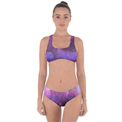 Ultra Violet Dream Girl Criss Cross Bikini Set by NouveauDesign