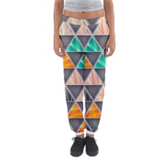 Abstract Geometric Triangle Shape Women s Jogger Sweatpants by Nexatart