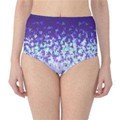 Purple Disintegrate High-waist Bikini Bottoms by jumpercat