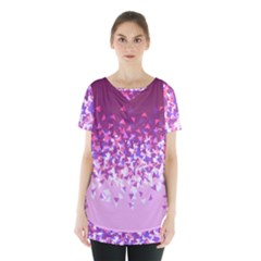 Pink Disintegrate Skirt Hem Sports Top by jumpercat