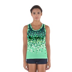 Green Disintegrate Sport Tank Top  by jumpercat