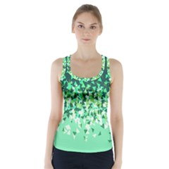 Green Disintegrate Racer Back Sports Top by jumpercat
