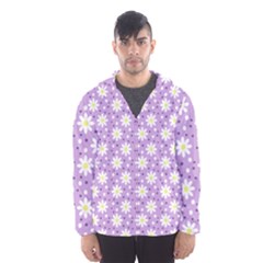 Daisy Dots Lilac Hooded Wind Breaker (men)