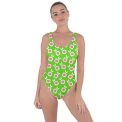 Square Flowers Green Bring Sexy Back Swimsuit