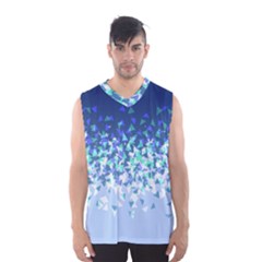 Blue Disintegrate Men s Basketball Tank Top by jumpercat