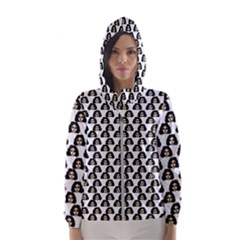 Angry Girl Pattern Hooded Wind Breaker (women)