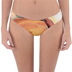 Spiral Abstract Colorful Edited Reversible Hipster Bikini Bottoms by Nexatart