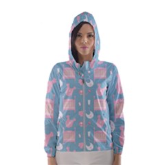 Baby Pattern Hooded Wind Breaker (women)