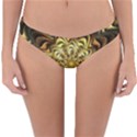 Fractal Flower Petals Gold Reversible Hipster Bikini Bottoms View3