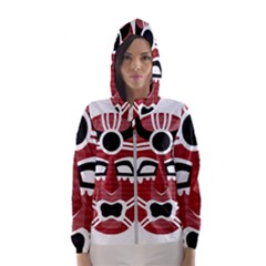 Africa Mask Face Hunter Jungle Devil Hooded Wind Breaker (women) by Alisyart