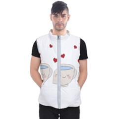 Cute Tea Men s Puffer Vest by Valentinaart