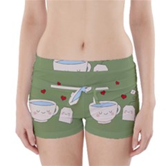 Cute Tea Boyleg Bikini Wrap Bottoms by Valentinaart