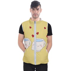 Cute Tea Men s Puffer Vest by Valentinaart