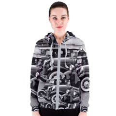 Vehicle Car Transportation Vintage Women s Zipper Hoodie by Nexatart