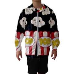 Cute Kawaii Popcorn Hooded Wind Breaker (kids) by Valentinaart