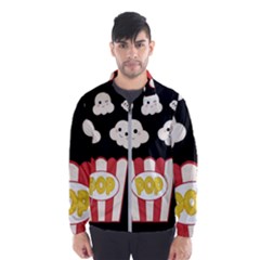 Cute Kawaii Popcorn Wind Breaker (men) by Valentinaart