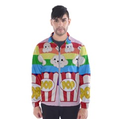 Cute Kawaii Popcorn Wind Breaker (men) by Valentinaart